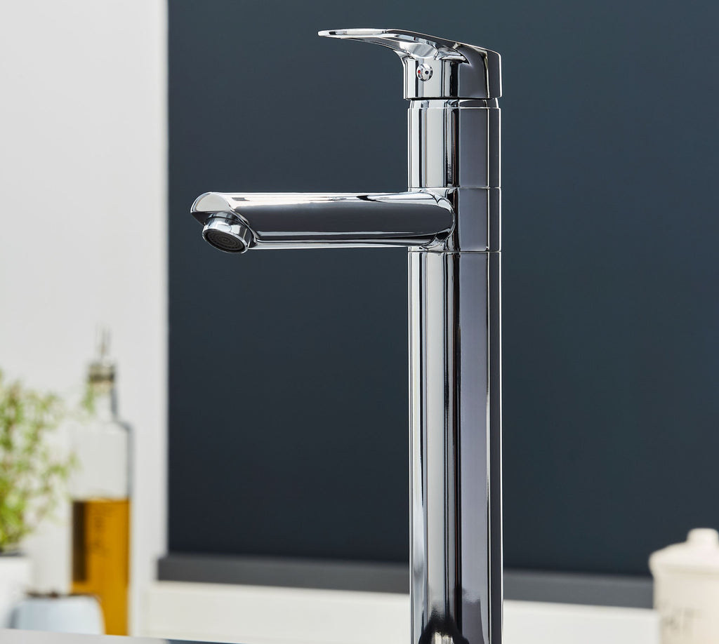 Aysgarth Mono Bloc Single Top Lever, Round Body Tap - Chrome