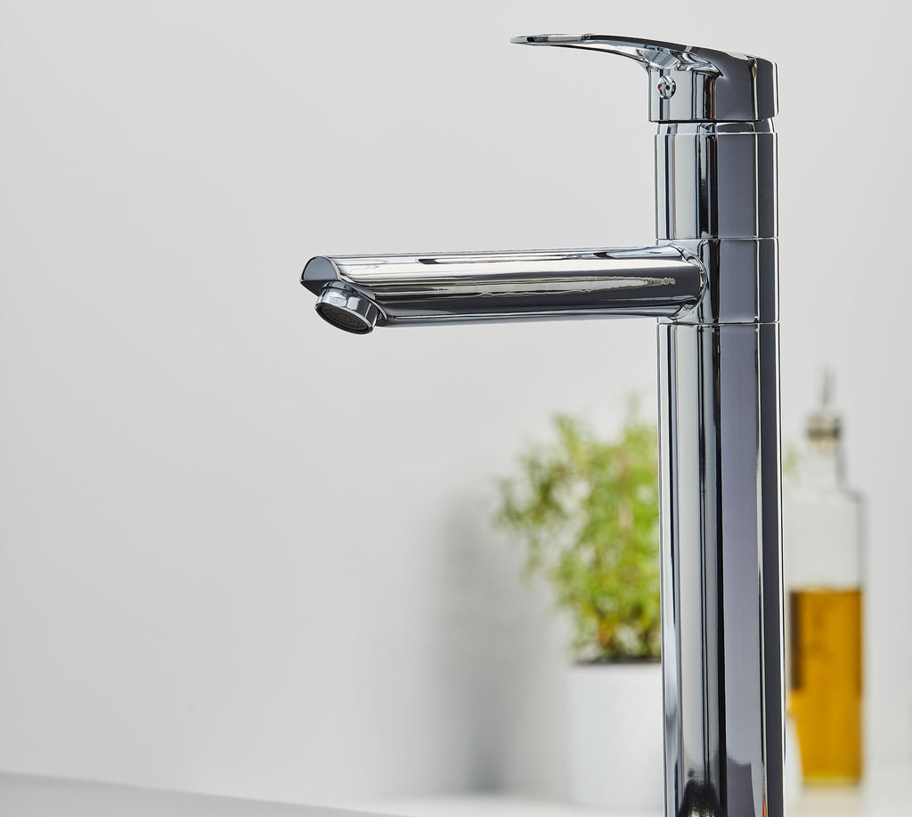 Aysgarth Mono Bloc Single Top Lever, Round Body Tap - Chrome