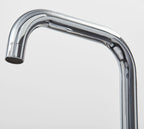 Malton Mono Bloc Flat Twin Lever Handles with Round D shaped Spout - Chrome