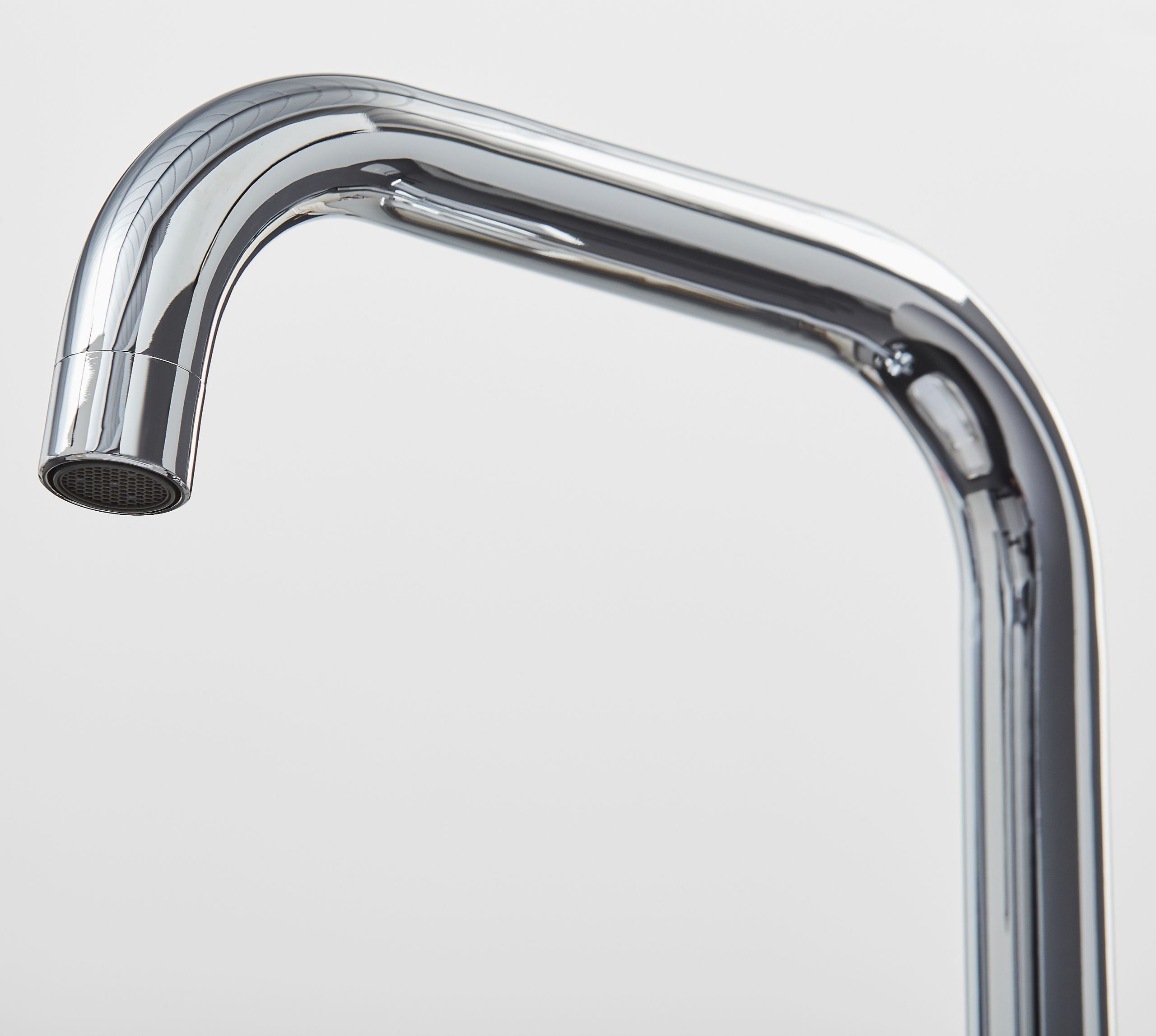 Malton Mono Bloc Flat Twin Lever Handles with Round D shaped Spout - Chrome