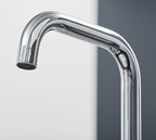 Malton Mono Bloc Flat Twin Lever Handles with Round D shaped Spout - Chrome