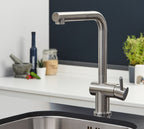 Ingleton L Shaped Single Lever Handle Pull Out - Brushed Nickel