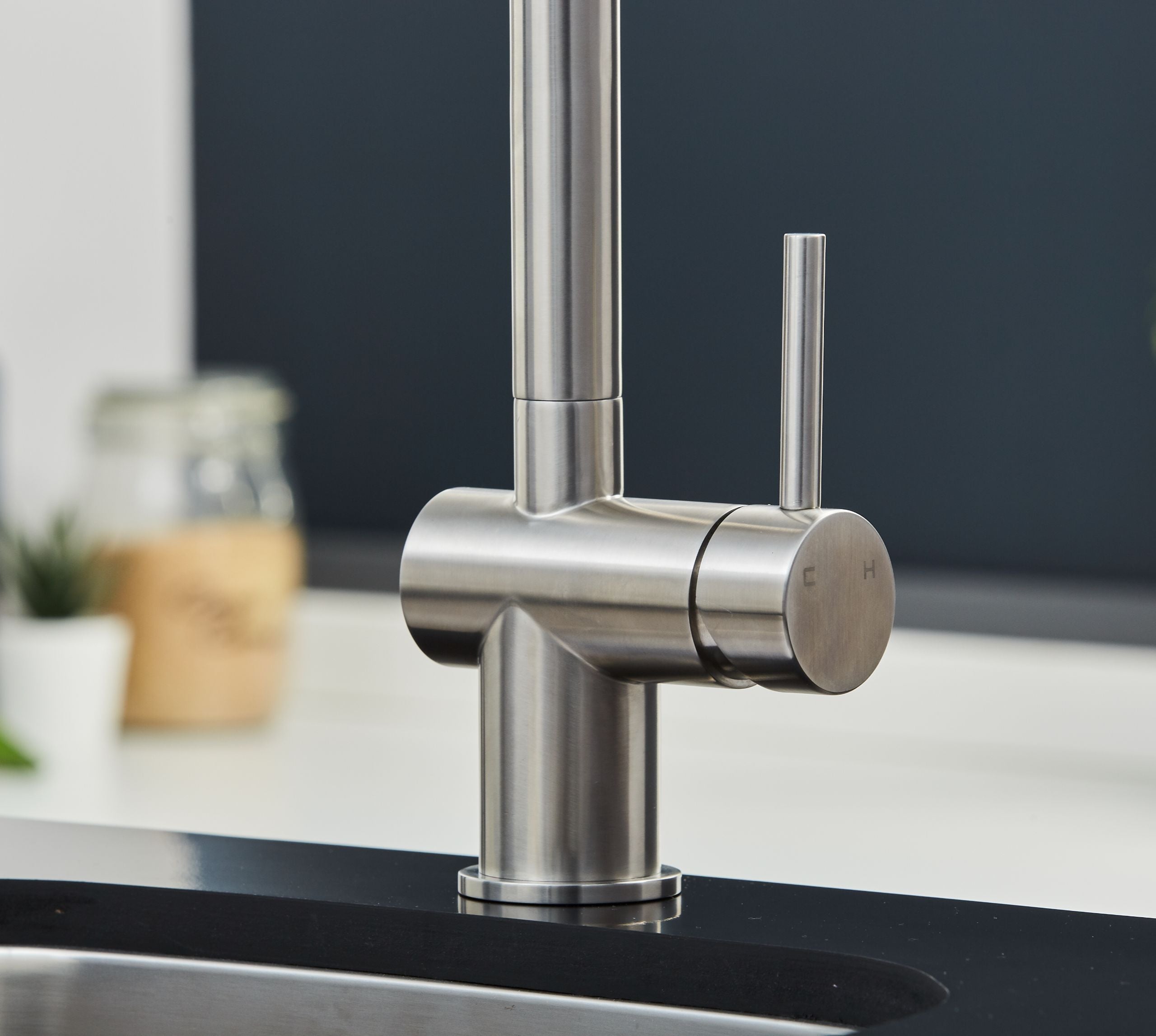 Ingleton L Shaped Single Lever Handle Pull Out - Brushed Nickel