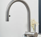 Rievaulx Pull Out Tap - Brushed Nickel