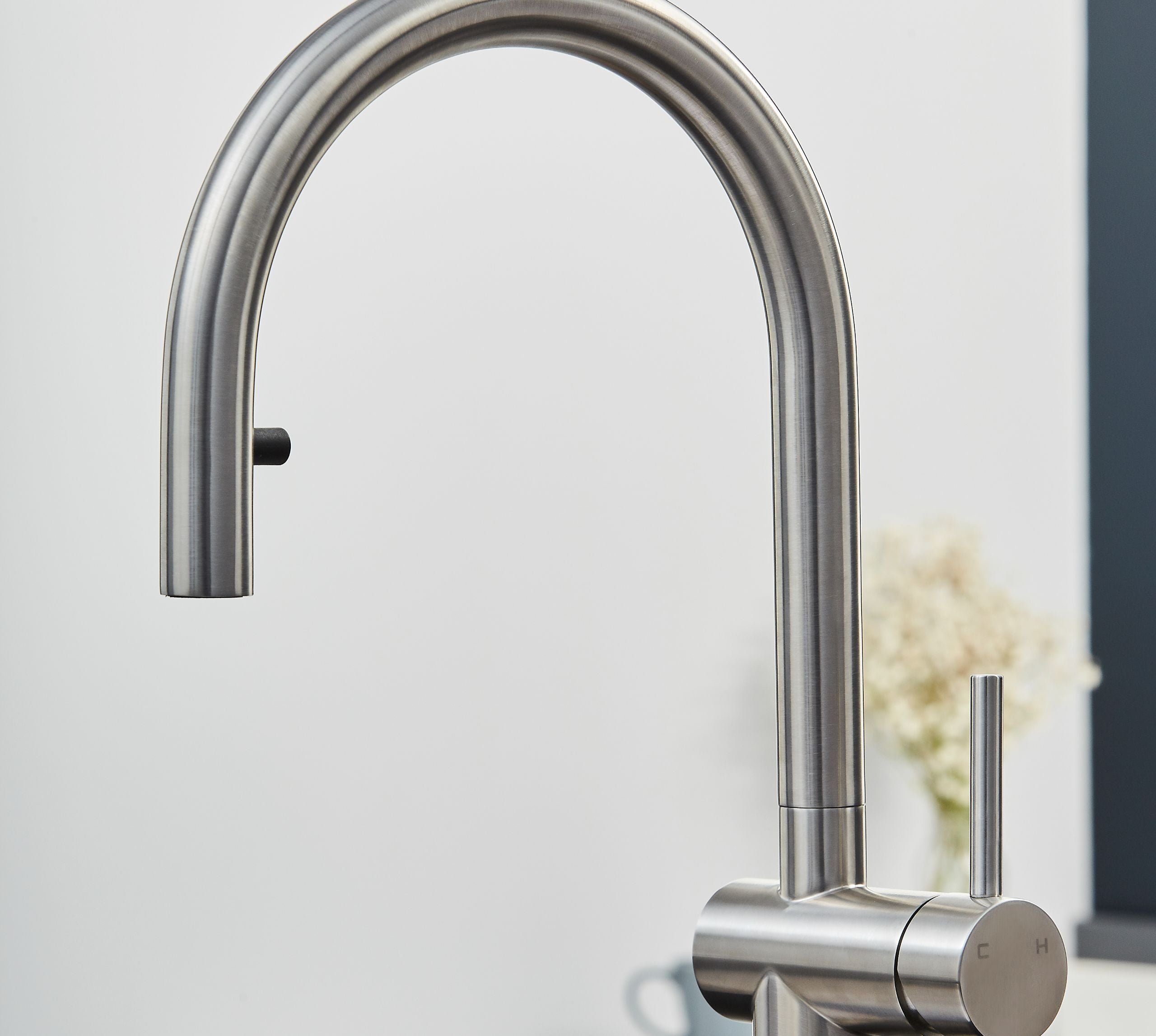 Rievaulx Pull Out Tap - Brushed Nickel