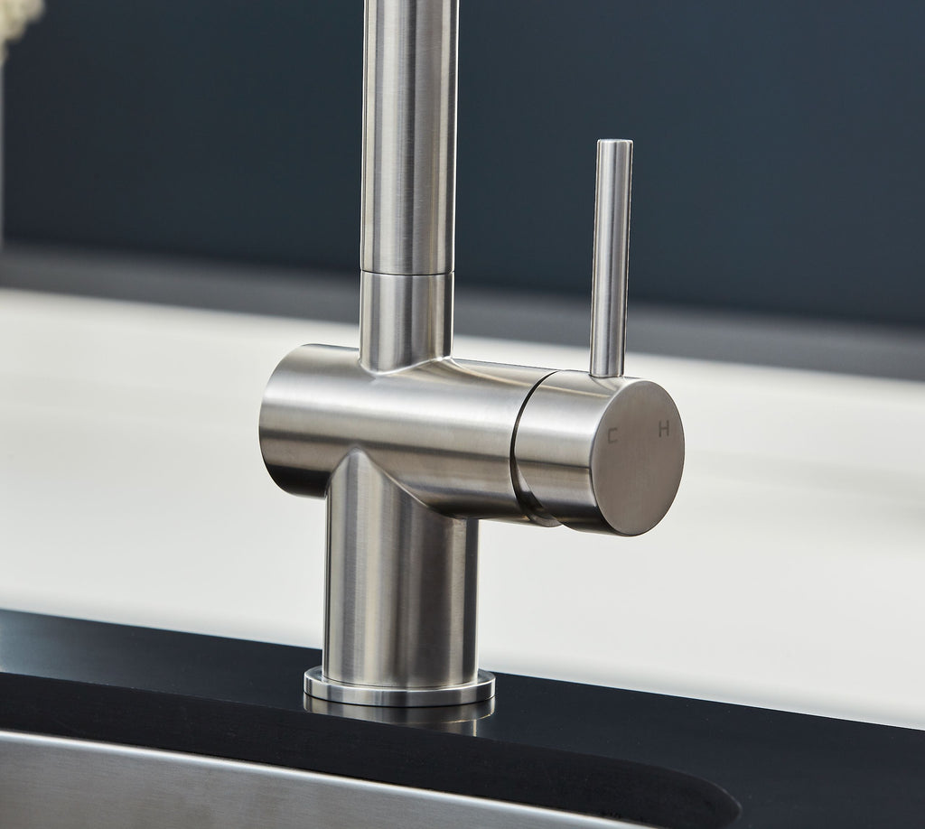 Rievaulx Pull Out Tap - Brushed Nickel