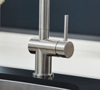 Rievaulx Pull Out Tap - Brushed Nickel