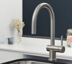 Rievaulx Pull Out Tap - Brushed Nickel
