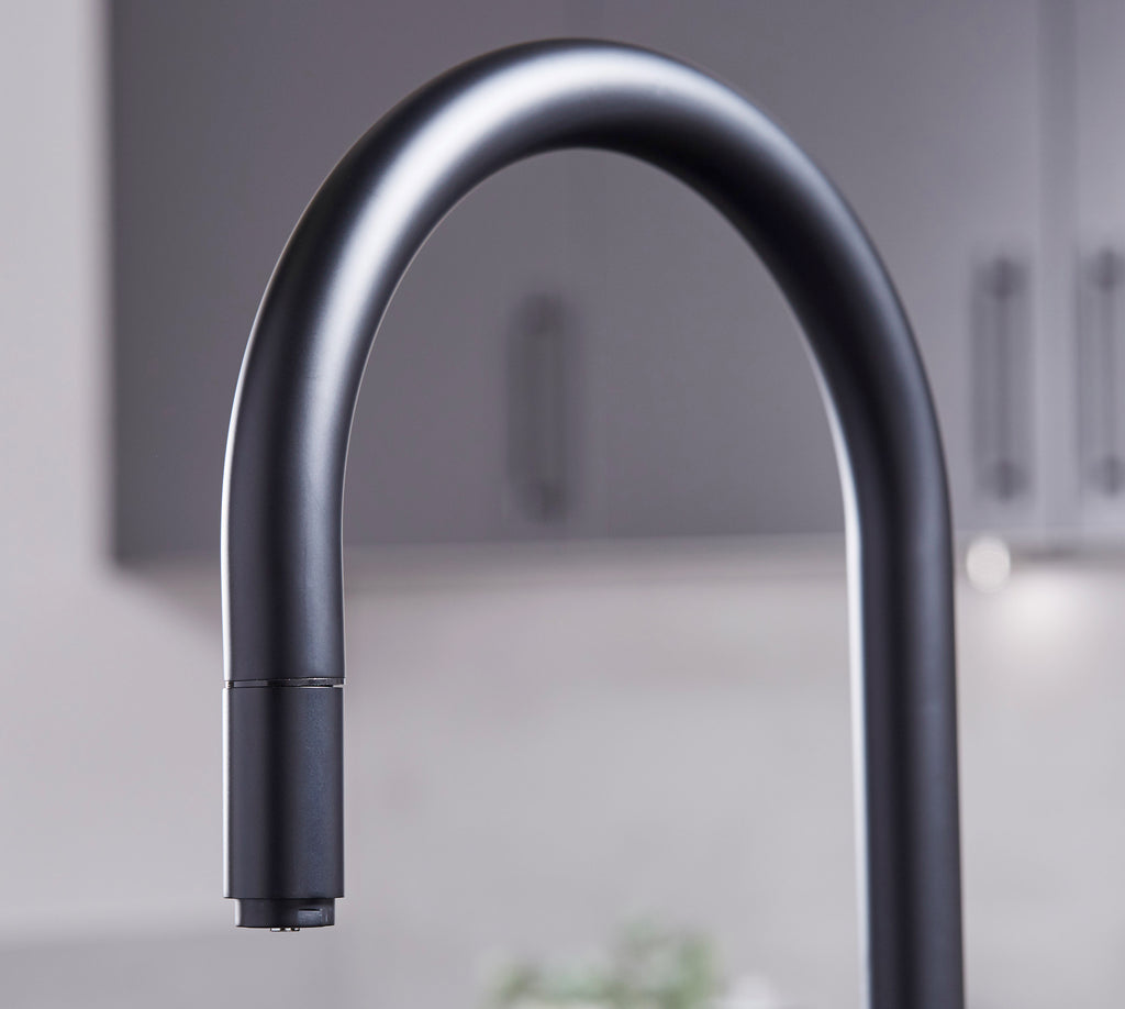 Astra 3-in-1 Pull-Out: Swan Neck - Matt Black